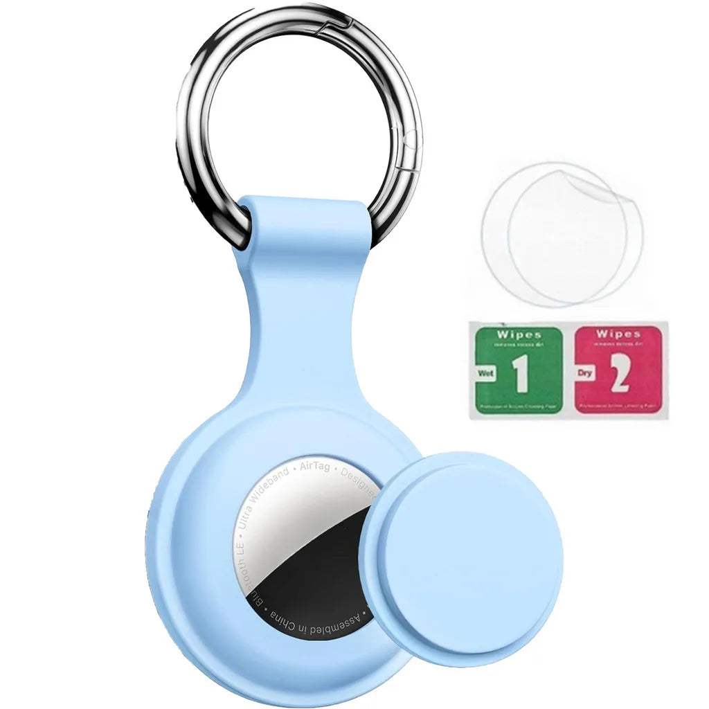 8/4/2Pack Silicone itag Case for Airtags with Keychain, Protective Cover for Airtag Key , Pet Dog Cat Collar , Accessories