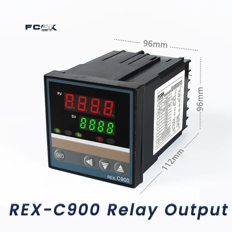 REX-C100 PID Temperature Controller 220v 400 degree Digital thermostat Output 40A SSR K Type Thermocouple