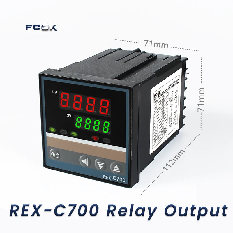 REX-C100 PID Temperature Controller 220v 400 degree Digital thermostat Output 40A SSR K Type Thermocouple