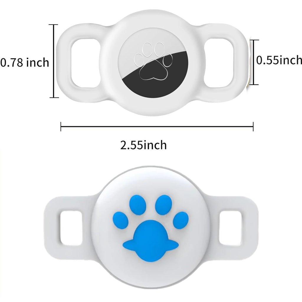 Airtag Cat Collar Holder, Small Air tag Cat Collar Holder Silicone Case Cover for Cat Dog Pet Collar Harness Loop