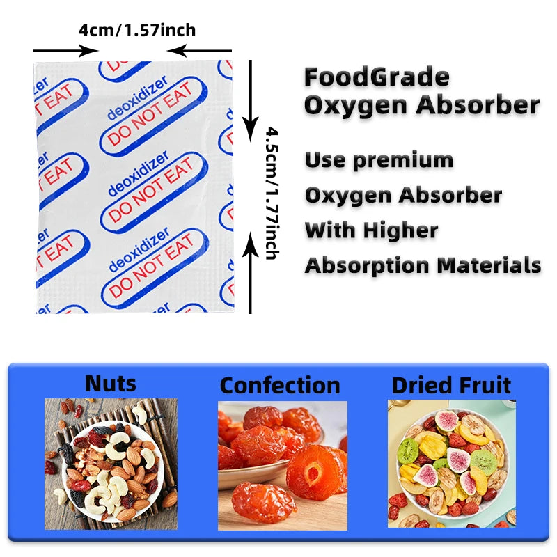High-efficiency iron-based food-grade deoxidizer, safe, odorless, antioxidant, double-absorption, high temperature resistant