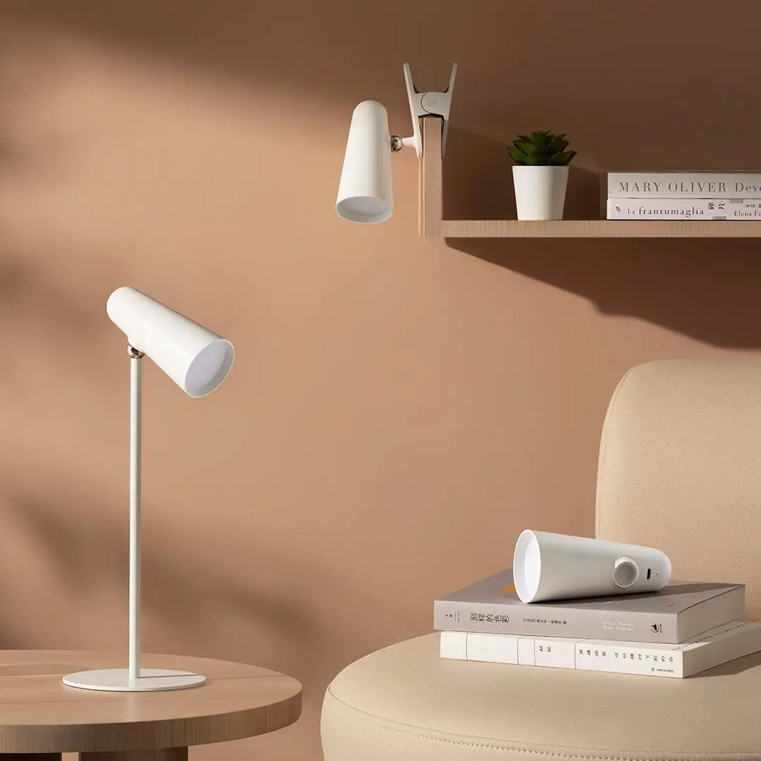 NEW Mijia Multifunction Desk Lamp Type-c Rechargeable 3 In 1 Portable Reading Table Rendering Light Clip Lamp Flashlight CN