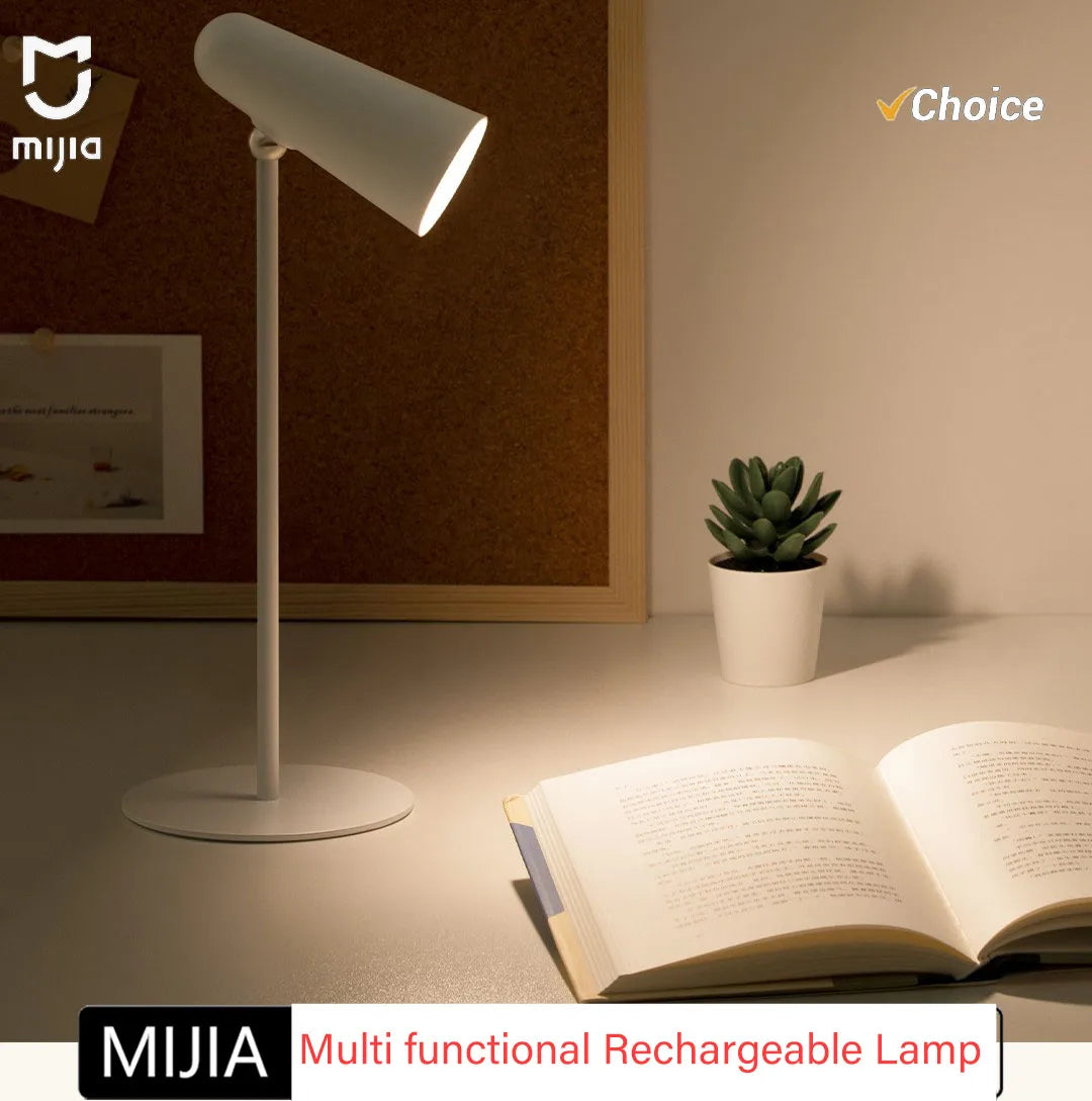 NEW Mijia Multifunction Desk Lamp Type-c Rechargeable 3 In 1 Portable Reading Table Rendering Light Clip Lamp Flashlight CN