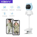 4MP WiFi xiaovv indoor Baby Monitor Two-Way Audio Motion Detection Night Vision Baby Camera for Home Security 360°