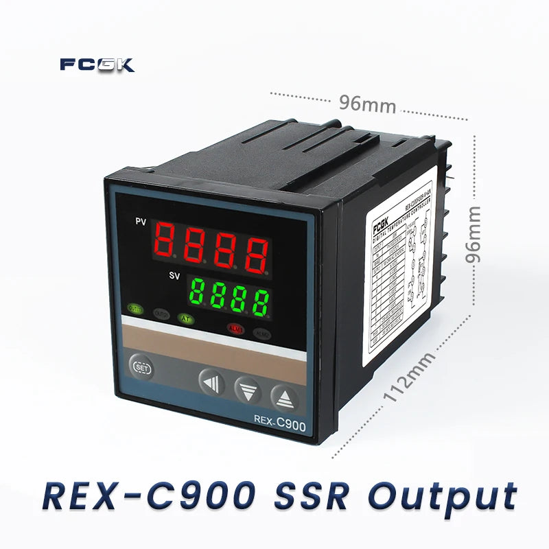 REX-C100 PID Temperature Controller 220v 400 degree Digital thermostat Output 40A SSR K Type Thermocouple