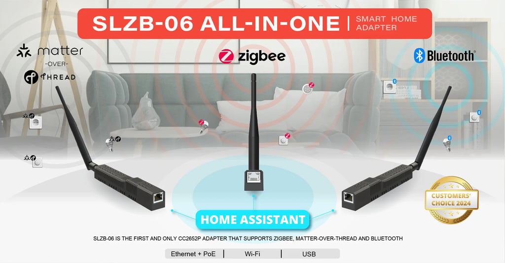 SMLIGHT SLZB-06U SLZB-06MU Zigbee3.0 to Ethernet USB 2.4G WiFi Coordinator With PoE Work With ZHA Home Assistant Zigbee2MQTT