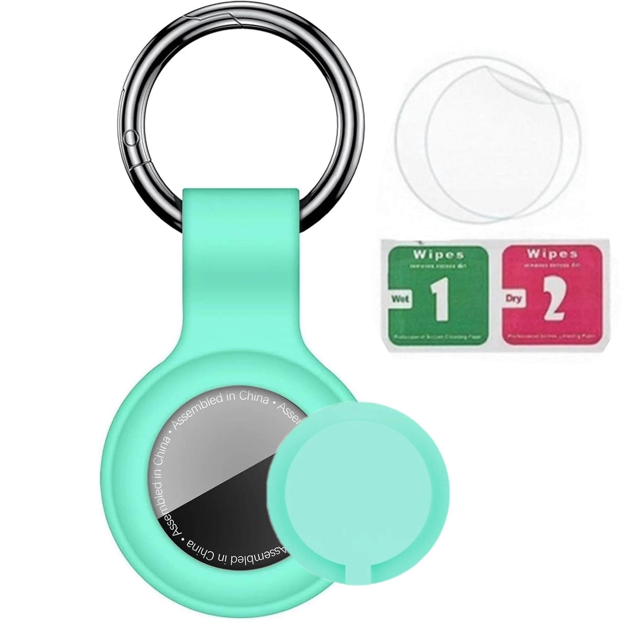 8/4/2Pack Silicone itag Case for Airtags with Keychain, Protective Cover for Airtag Key , Pet Dog Cat Collar , Accessories