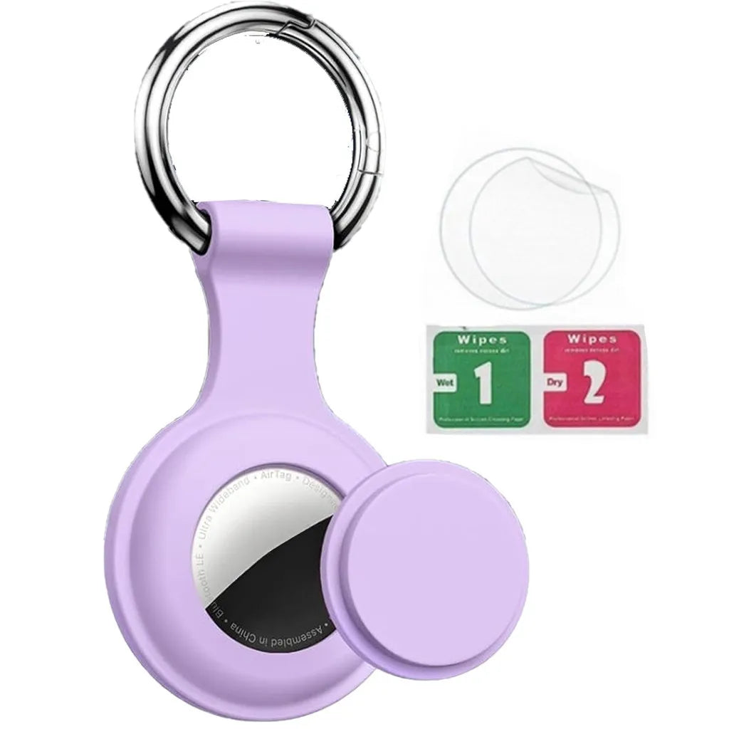 8/4/2Pack Silicone itag Case for Airtags with Keychain, Protective Cover for Airtag Key , Pet Dog Cat Collar , Accessories
