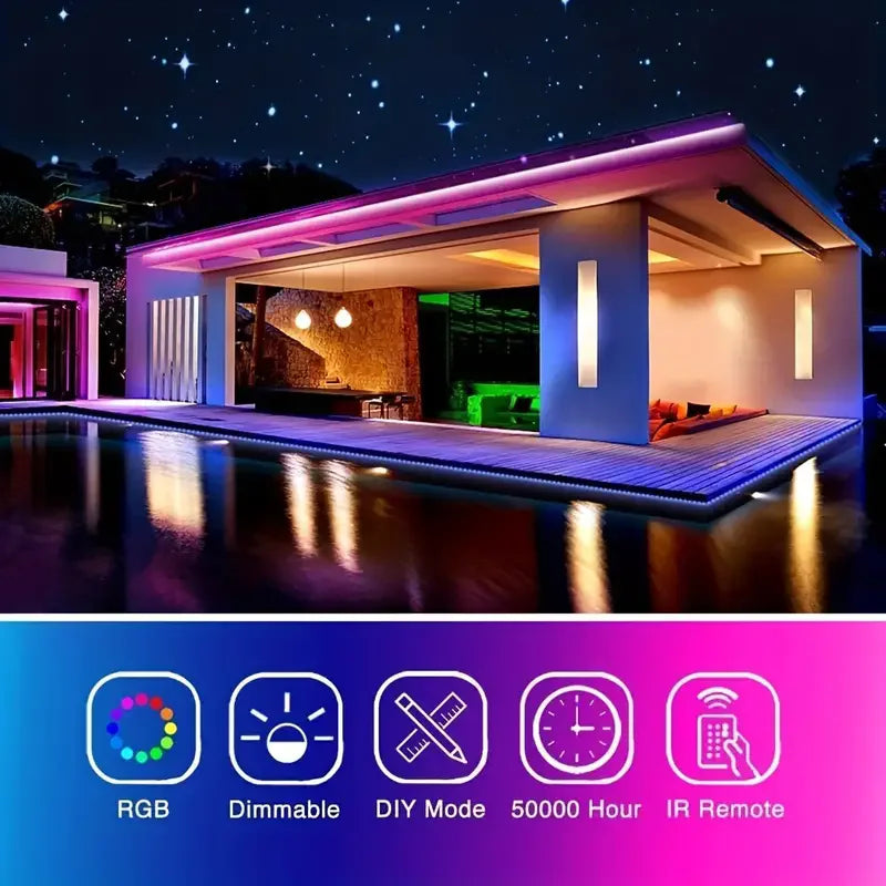 Tuya LED Strip Light WIFI APP Control 5050 RGB Led Lights Alexa Flexible Ribbon Luces Led 5V USB TV BackLight Room Decoration