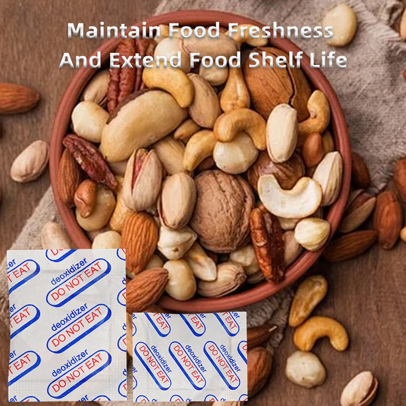 High-efficiency iron-based food-grade deoxidizer, safe, odorless, antioxidant, double-absorption, high temperature resistant