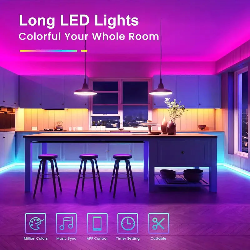 Tuya LED Strip Light WIFI APP Control 5050 RGB Led Lights Alexa Flexible Ribbon Luces Led 5V USB TV BackLight Room Decoration