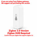Tuya Zigbee Temperature Humidity Sensor APP Remote Control For Smart Home Work With Yandex Alexa Home Assistant ZHA Zigbee2MQTT