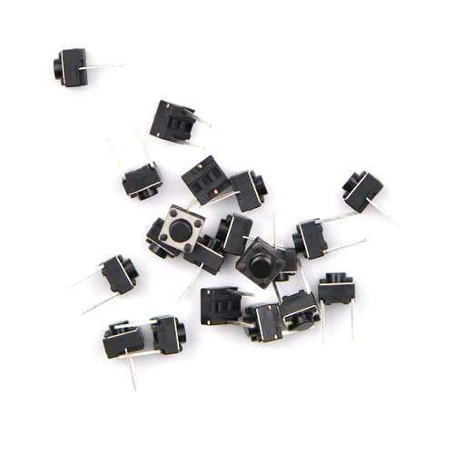 20pcs Push Button Switches 2 Pins Tactile Switch For DIY Parts 6*6*5mm Wholesale