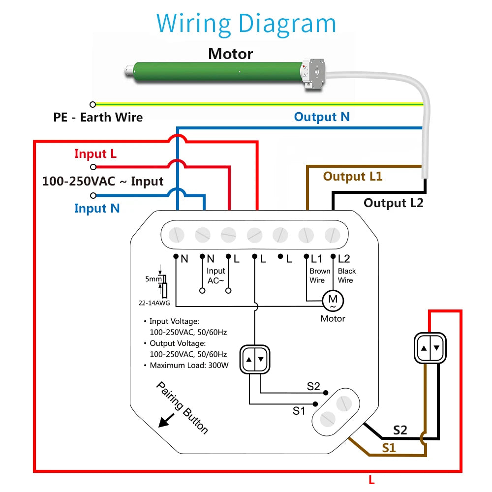 WiFi Smart Curtain Blinds Module Switch Roller Shutter Motor Tuya Wireless Remote Control Work with Alexa Google Home