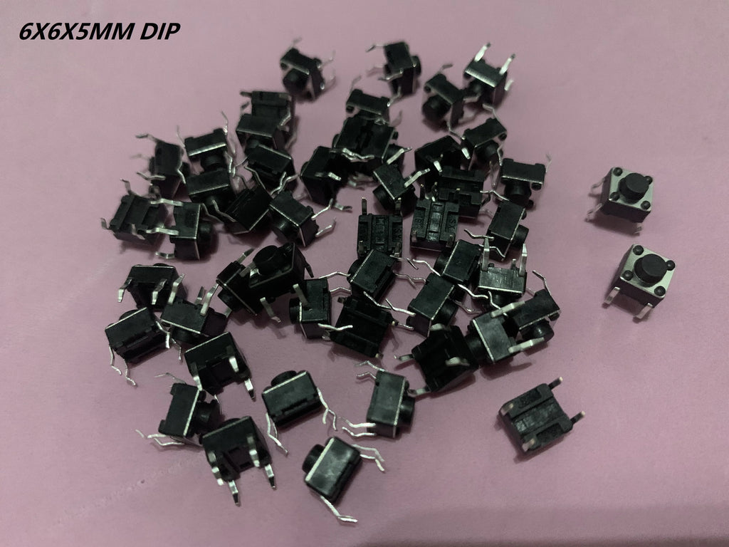50PCS 6X6X5/4.3/5.5/6/7/8/9/10/13MM Tact Switch Push Button Switch 12V 4PIN DIP Micro Switch For TV/Toys/home use Button