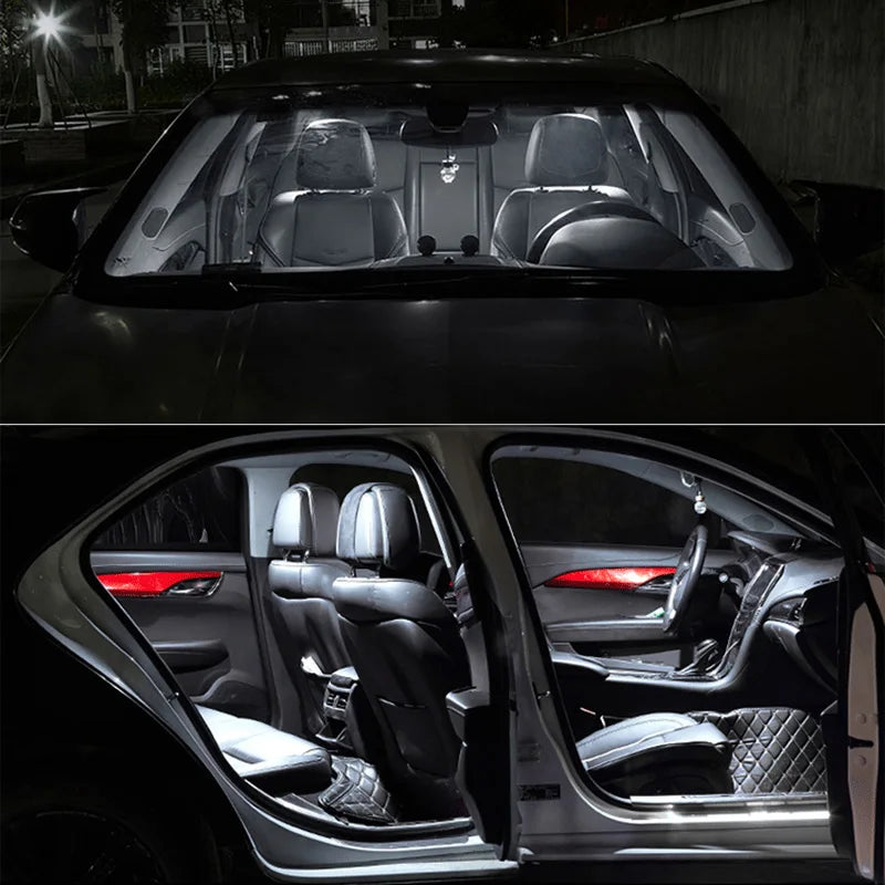 14Pcs For Ford Mondeo 3 MK3 2001 2002 2003 2004 2005 2006 2007 Trunk Bulbs Car Interior LED Light Kit Map Dome Sun visor Lamp