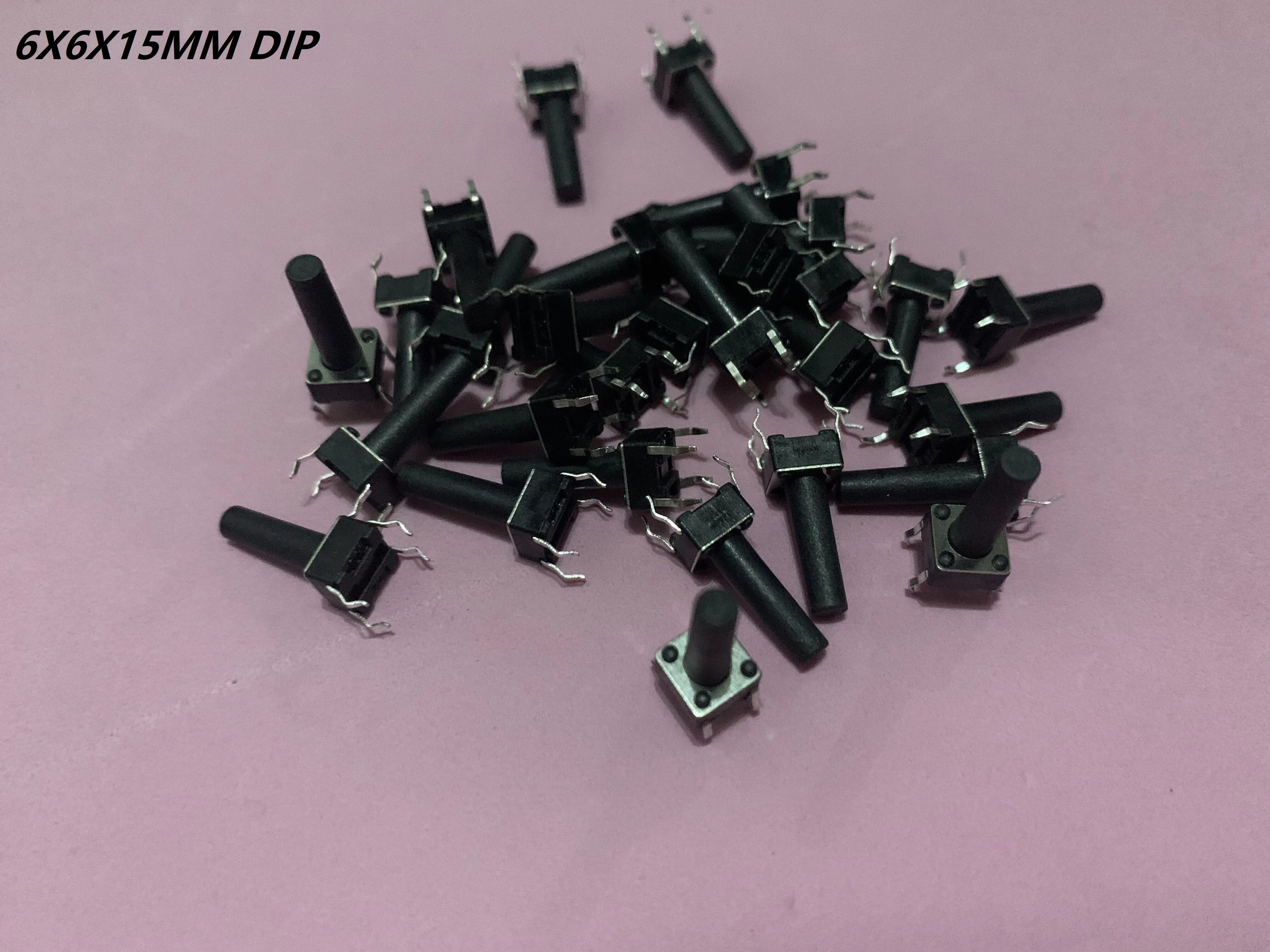 50PCS 6X6X5/4.3/5.5/6/7/8/9/10/13MM Tact Switch Push Button Switch 12V 4PIN DIP Micro Switch For TV/Toys/home use Button