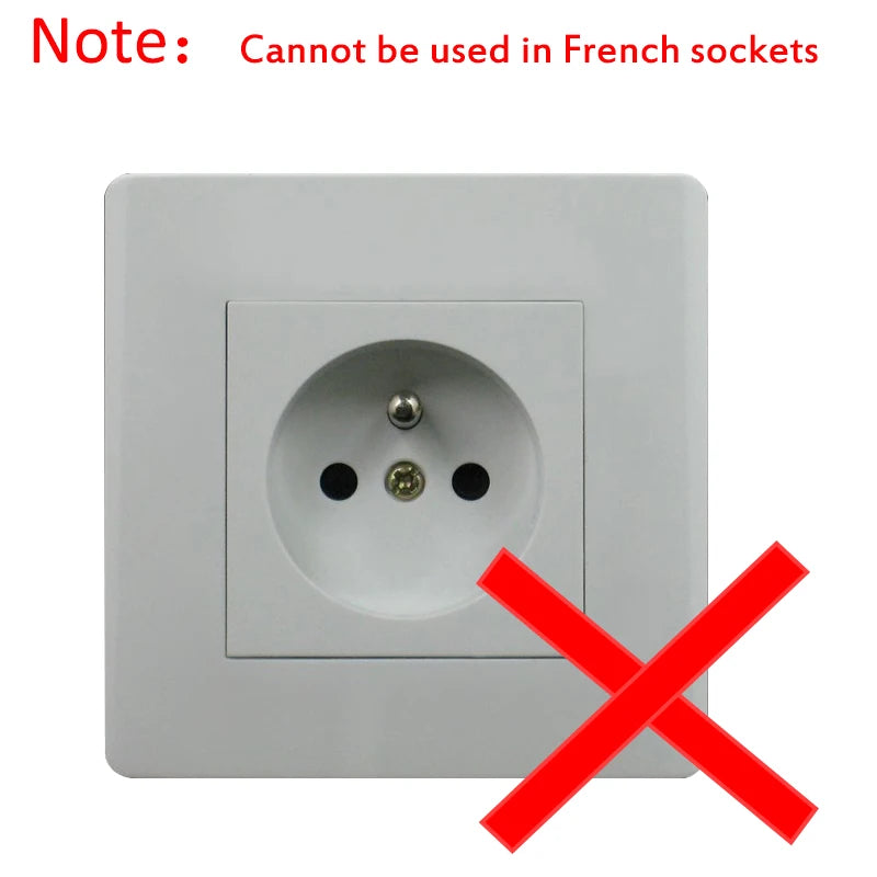 EU Extension Socket With Switch ON/OFF Electrical Plug European Standard Russia Spain Ukraine Korea Power Converter Plug Adapter