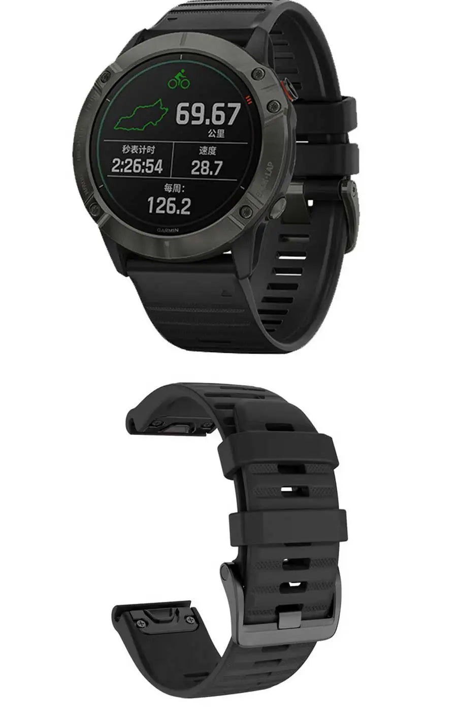 26 22 20MM Watch Band Strap For Garmin Fenix 6X 6 Pro 7X 7 7S 8 47mm 51mm E Silicone Wristband Fenix Epix Pro 5S 5 Plus Bracelet