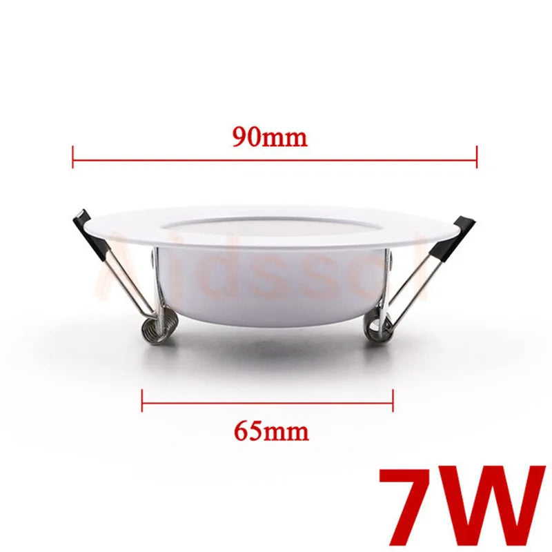 Dimmable LED Downlight Tri-tone light  110/220V Spot  5W 7W 9W 12W 15W Recessed in LED Ceiling Downlight Light Warm white Lamp