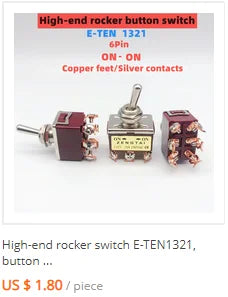 1/4pcs Car 12V 3 Pin Round Rocker Dot Boat LED Light Toggle Switch SPST ON/OFF,5A 250V/10A 125V AC