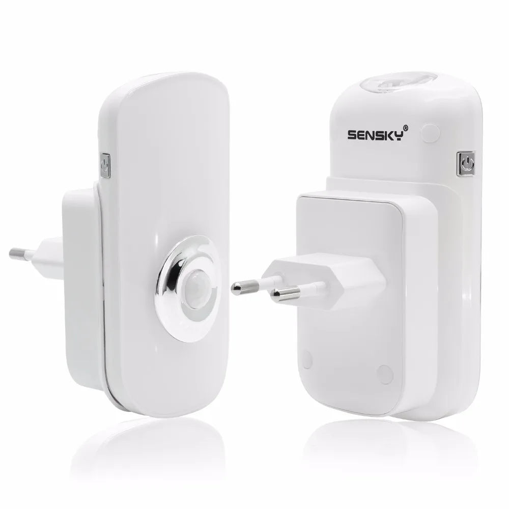 Sensky 3 In 1 EU US PLug in Smart LED Night Light With Motion Sensor Rechargeable Flashlight For Kid Baby Room Emergency
