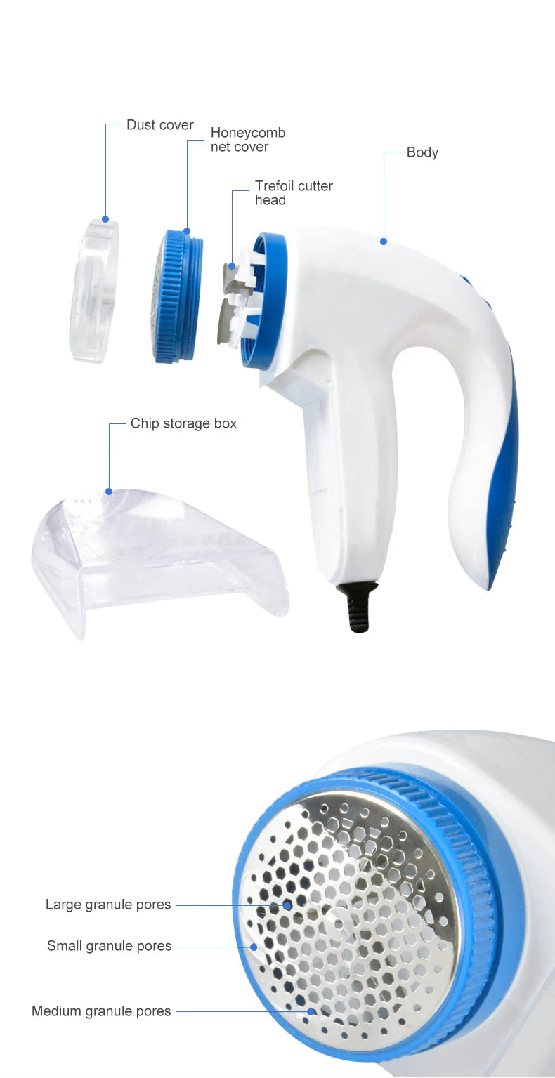Portable Lint Remover EU Plug Electric Clothes Fuzz Shaver Lint Pellet Sweaters Curtains Carpet Clothing Lint Pellet Cut Machine