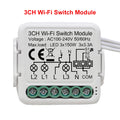 Tuya Wifi Smart Switch Module Supports 2 Way Control, App Remote Control DIY Light Breaker 100-240V Work with Alexa Google Home