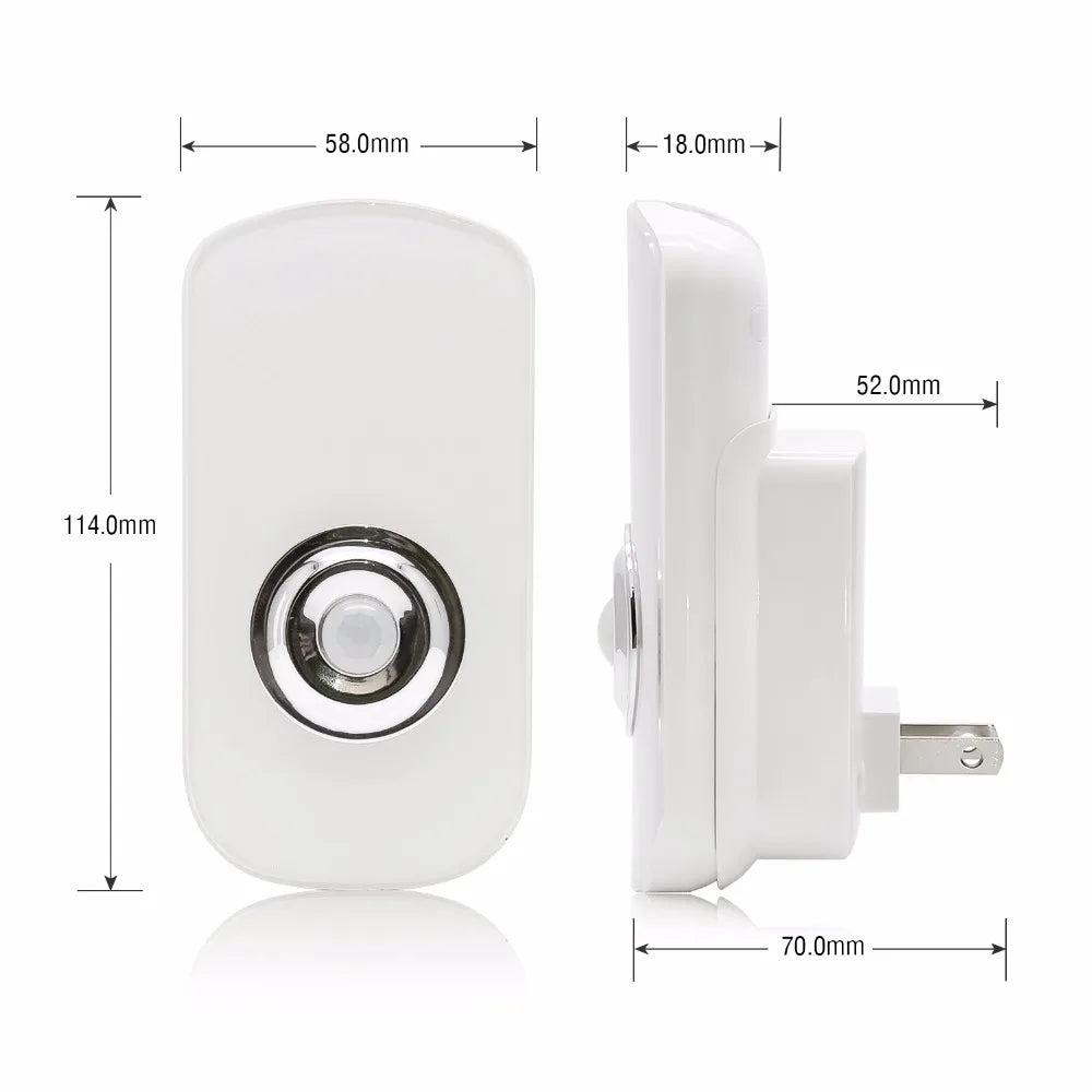 Sensky 3 In 1 EU US PLug in Smart LED Night Light With Motion Sensor Rechargeable Flashlight For Kid Baby Room Emergency