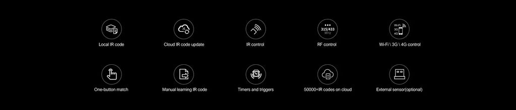 Broadlink RM4 pro IR RF HTS2 sensor accessory wifi UNIVERSAL REMOTE Smart Home Automation works with Alexa and Google Home