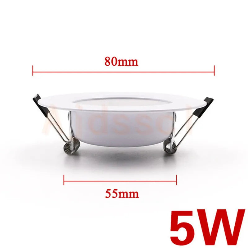 Dimmable LED Downlight Tri-tone light  110/220V Spot  5W 7W 9W 12W 15W Recessed in LED Ceiling Downlight Light Warm white Lamp