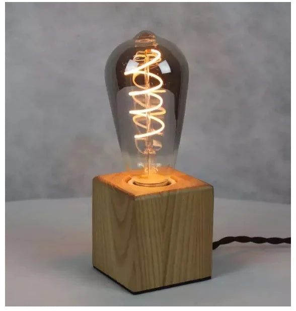 6PCS LED ST64 Smoky Gray E27 2700K Warm GSpiral Filament Bulb 4W 220V 110V Retro Vintage Decorative Lighting Dimmer Edison Lamp