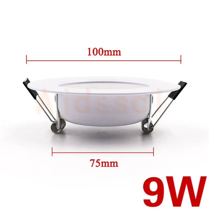 Dimmable LED Downlight Tri-tone light  110/220V Spot  5W 7W 9W 12W 15W Recessed in LED Ceiling Downlight Light Warm white Lamp