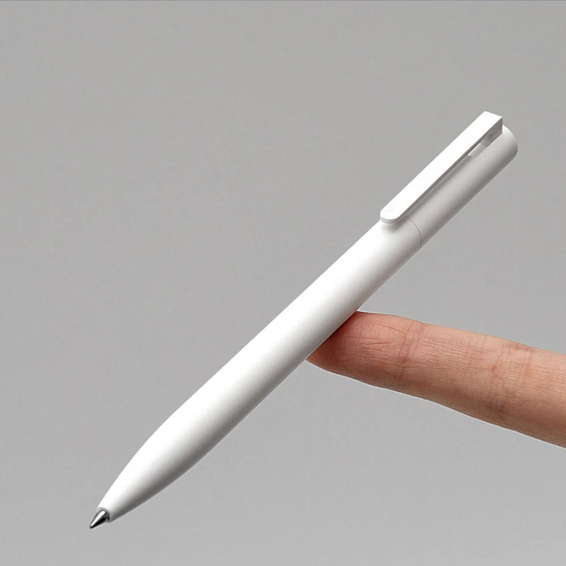 Xiaomi Gel Pen Smooth 0.5mm Writing Lightweight Grip Core Press Out Black/Blue Ink Spring Nib Signing Pen For Work Study