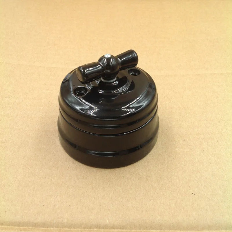 Home improvement High Quality Eu Ceramic Switch Wall Lamp Switch Smart Light Knob Switch 10A 110-220V