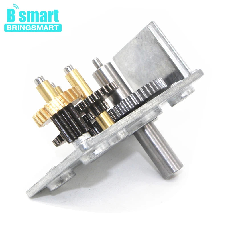 Bringsmart JGY-370 Worm Gear Motor 6v High Torque 12V DC Motor Low Speed 12 Volt Reducer Micro Self-lock Electric Motor