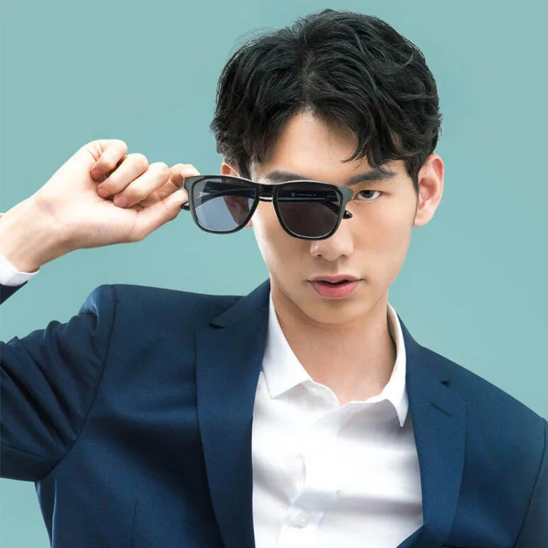 Original MIJIA Classic Square Sunglasses TAC Polarized Lenses Glasses Retro Light Frame Screwless UV Protection Driver Women Men