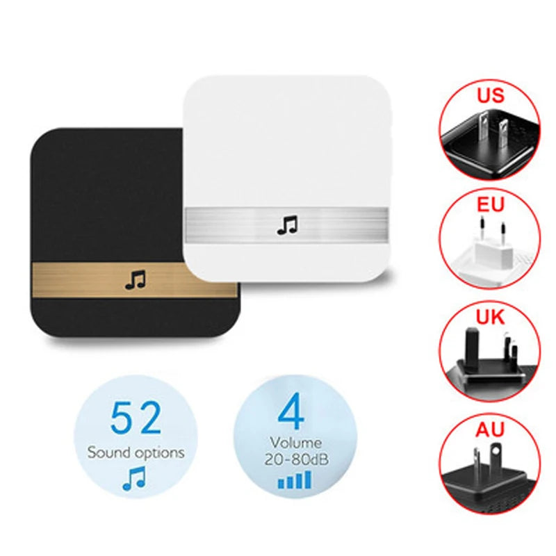 Smart Home Wireless 300M Doorbell Emergency Alarm with Remote Lanyard SOS Button for Elderly People Wireless Pager Doorbell