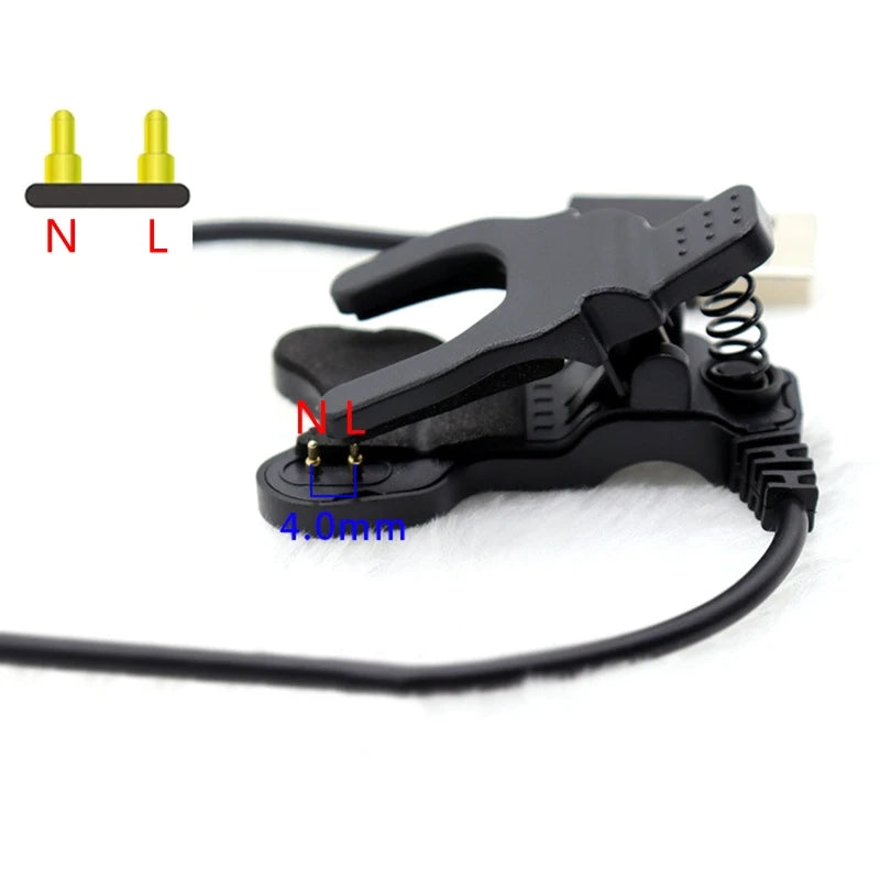 Smart Watch Charger Universal USB 5V Charging Cable Charger Clip 2 Pins/5Pins for TW64 68 Smart Band Charger Clips
