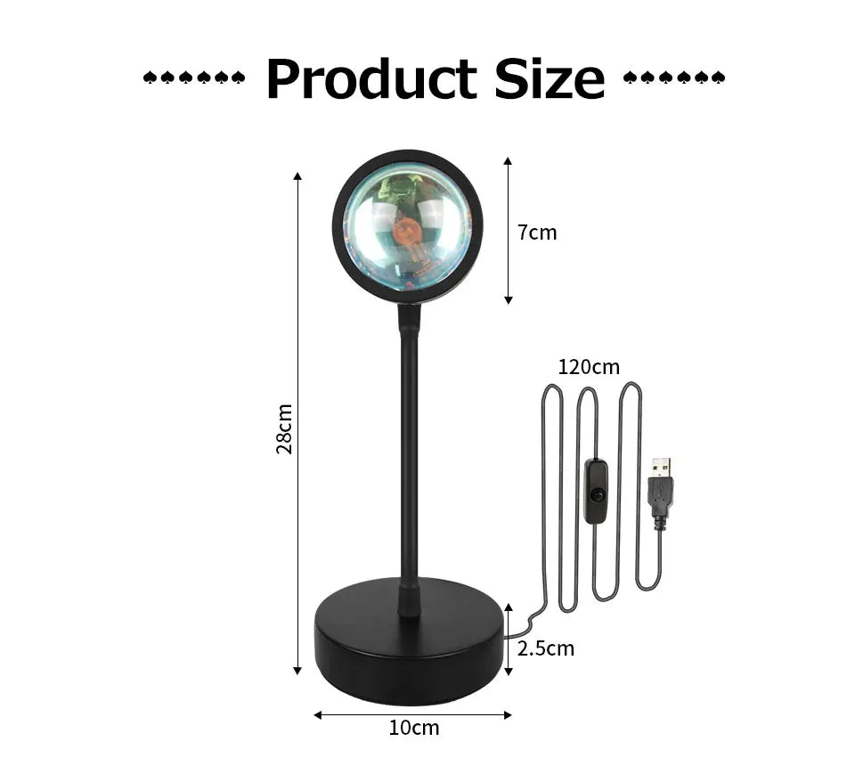 Tuya Smart Sunset Lamp Night Light Sunset Projector Smart Life APP Remote Led Lights Room Decoration Photography Birthday Gift