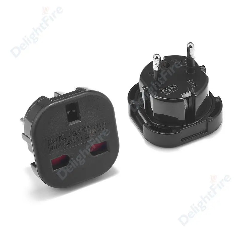 1pcs UK to EU Socket Adapter 220V Euro Travel Plug Converter AC Wall Charger Power Adapter UK British Adapter Electrical Outlets
