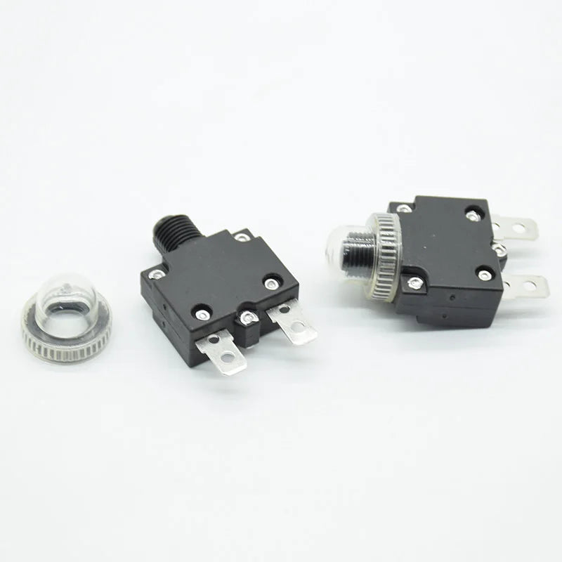 1set  3A/4A/5A/6A/7A/10A/15A/20A/25A/30A overload protector push button circuit breaker  waterproof cover thermal switch