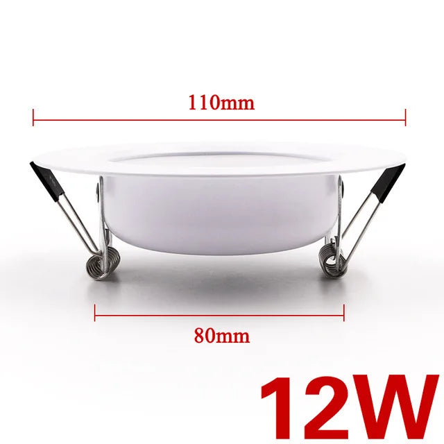 Dimmable LED Downlight Tri-tone light  110/220V Spot  5W 7W 9W 12W 15W Recessed in LED Ceiling Downlight Light Warm white Lamp