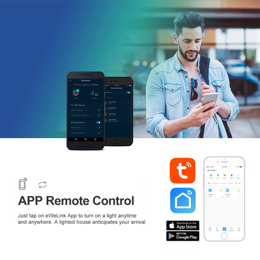 Tuya WiFi Smart Garage Door Opener Switch Sliding Gate Controller Work With Alexa Echo Google Home SmartLife APP Remote Control