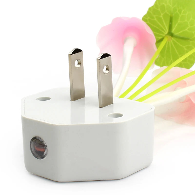 3 LED Wall Light-control Sensor Night Lights Induction Dream Fung Mushroom Lamps Home Bedroom Decorative 110V/220V EU US Plug