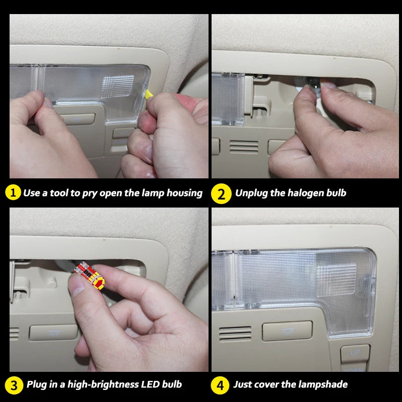 MDNG Canbus LED Interior Map Dome Light Kit For Ford Taurus 2001-2010 2011 2012 2013 2014 2015 2016 2017 2018 2019 Car Led Bulbs