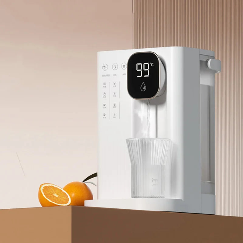 JMEY Instant Heat Water Dispenser Portable Home Office Tea Maker Two Water Filling Methods Water Heater Desktop Water Purifier