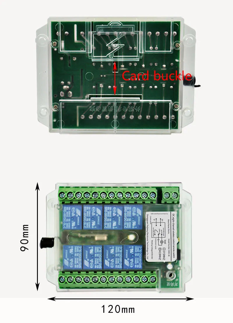 8 channel wireless rf remote control switch 12v /24v/36v/220VRemote Cont wireless remote motor control switch
