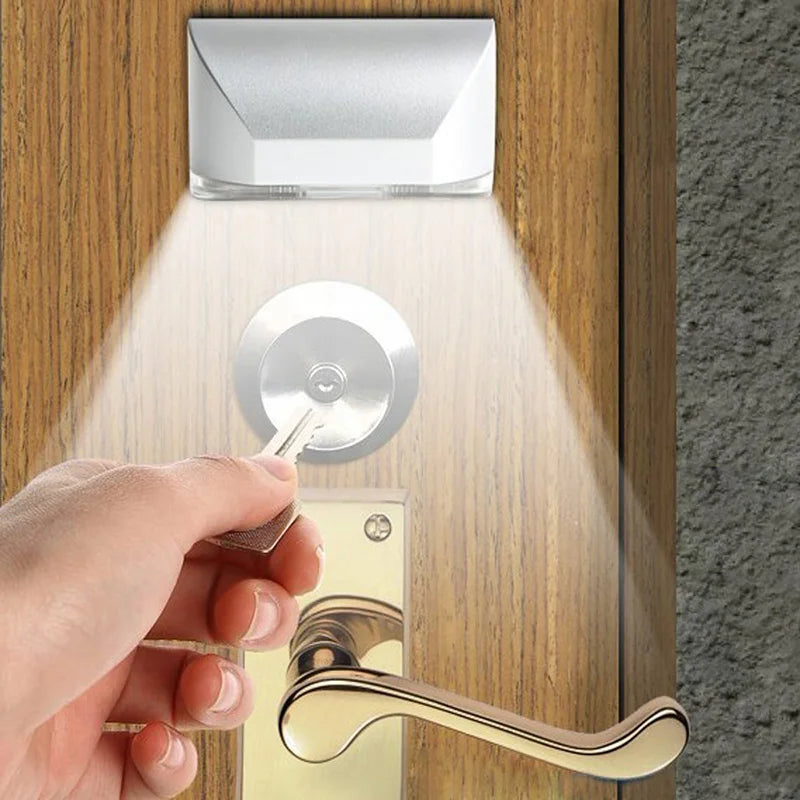 LED Door Lock Lamp Motion Sensor Intelligent Detector Lamp Keyhole Kitchen Stairway Cabinet Light Home Wall Lamp