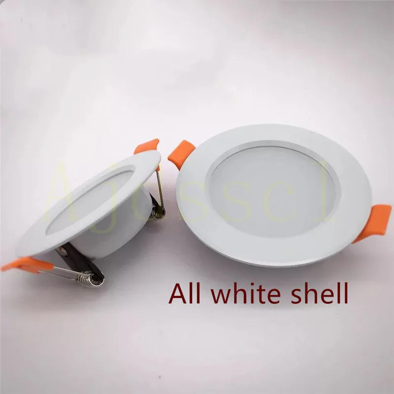 Dimmable LED Downlight Tri-tone light  110/220V Spot  5W 7W 9W 12W 15W Recessed in LED Ceiling Downlight Light Warm white Lamp